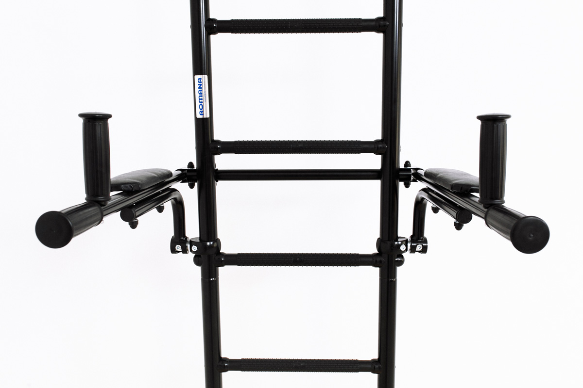 Брусья откидные Dop3 для шведской стенки 410 мм ROMANA (6.03.05) чёрный матовый