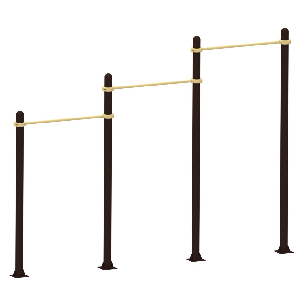 Трехуровневый прямой турник AIR-GYM YSK23