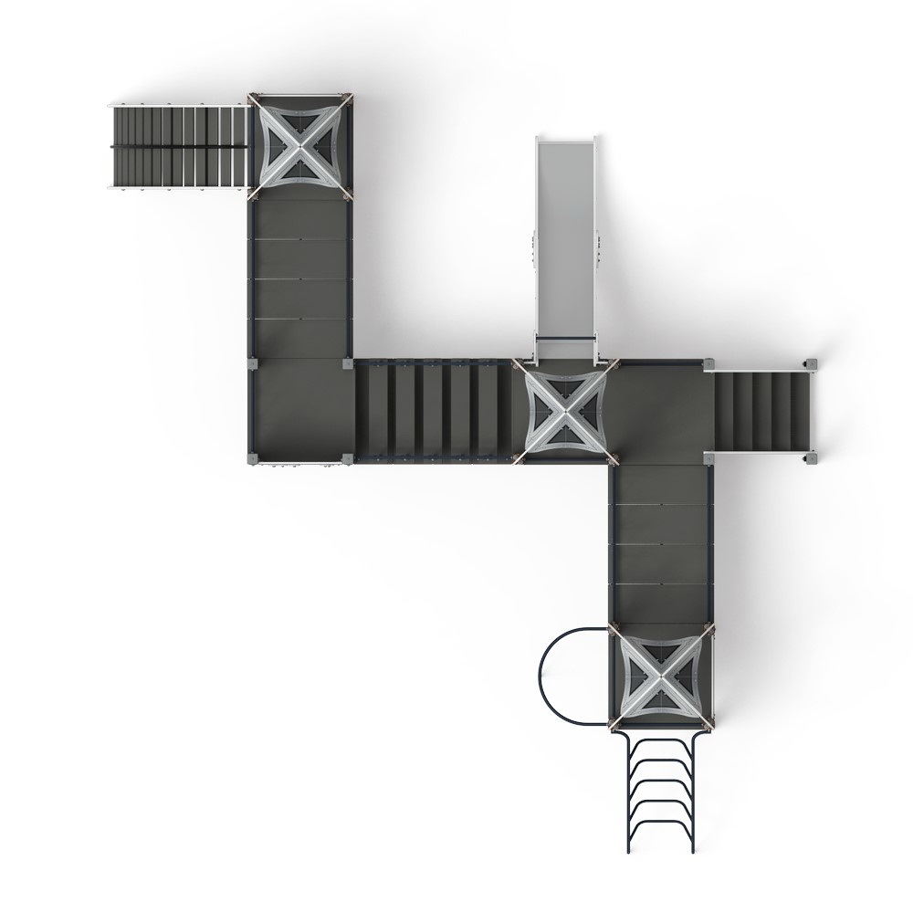 КОСМОПОРТ детский игровой комплекс ДИК 2.14.07-01 (H=1200)