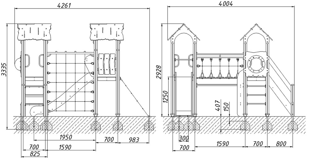 Детский игровой комплекс ZION Джейран (КД123)