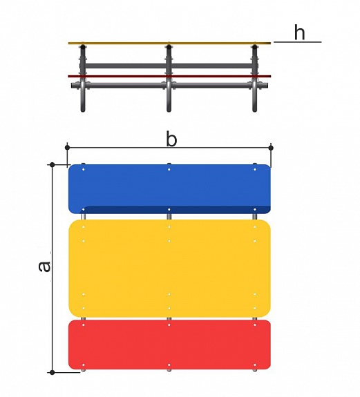 Стол со скамьями детский Romana 302.13.00