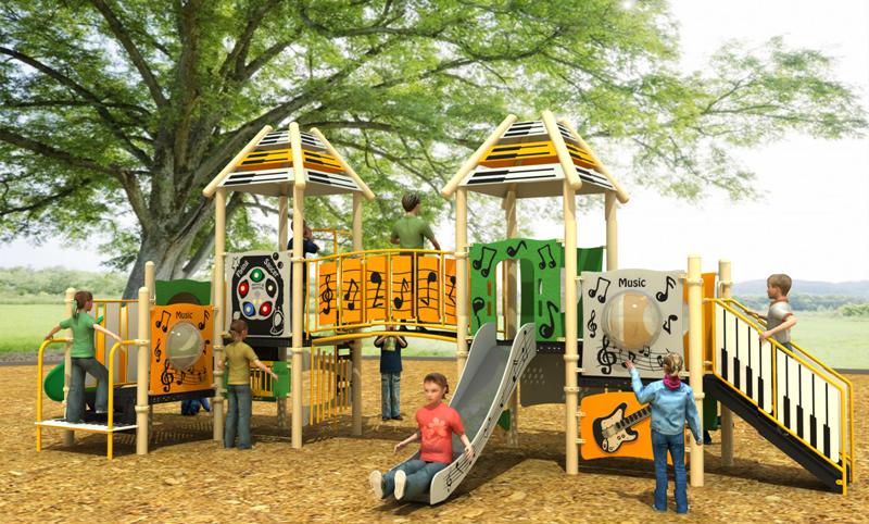 Детская игровая площадка Air-Gym Play Скрипичный ключ WD-YY102, Музыкальная серия