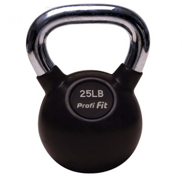 Гиря обрезиненная с хромированной ручкой 22 кг PROFI-FIT