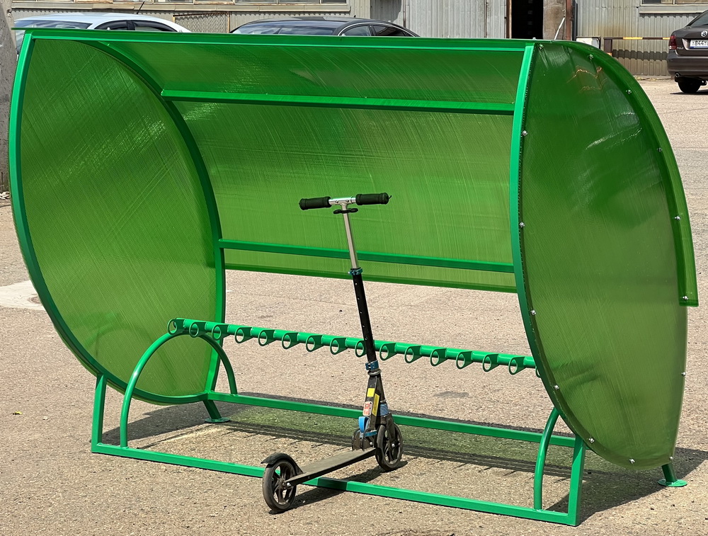 Крытая парковка для самокатов SP11 на 17 мест