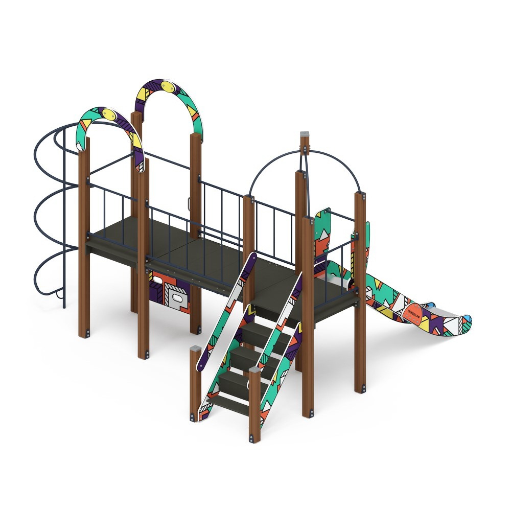 НАВИНА (Геометрия) детский игровой комплекс ДИК 2.09.03-02 (H=1200)