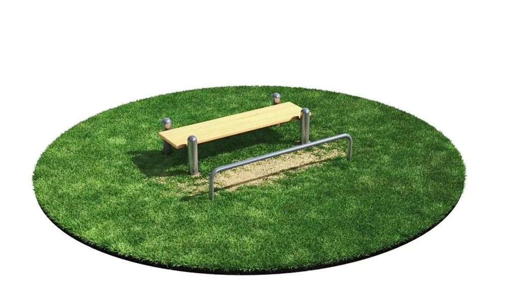 Скамья с упорами гимнастическая (модерн.) СВС-62-М