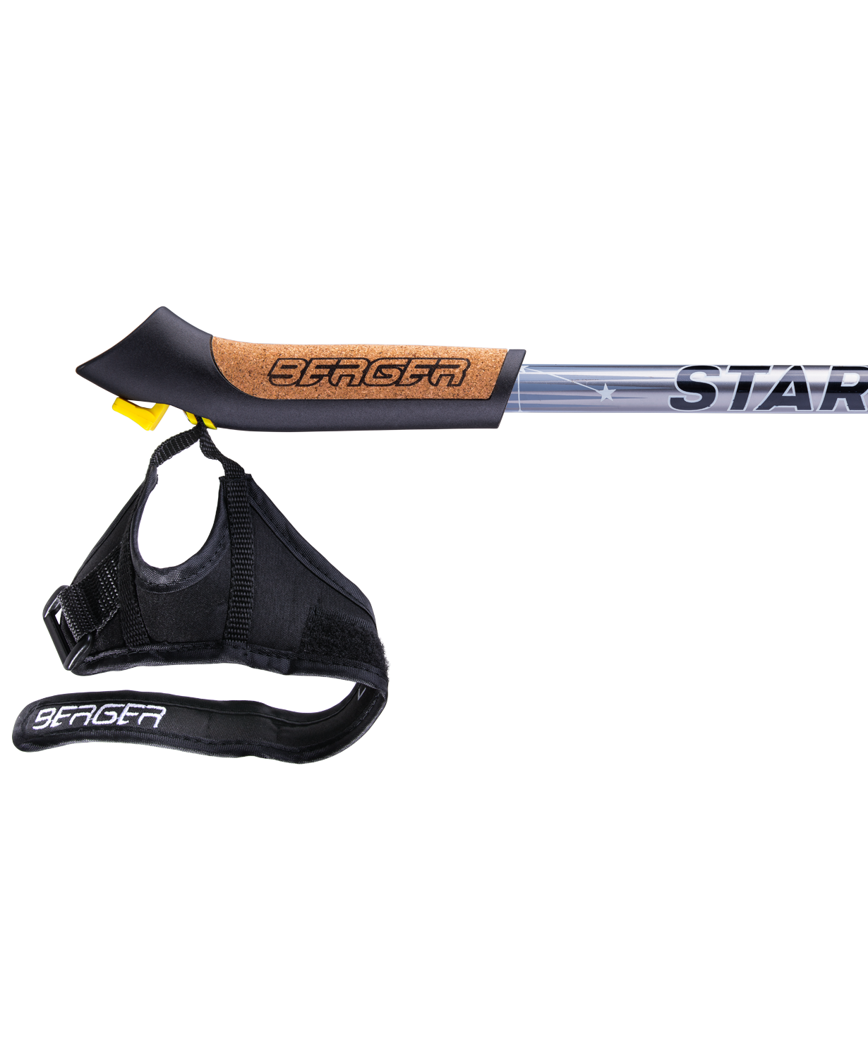 Палки для скандинавской ходьбы Starfall, 77-135 см, 2-секционные, серый/чёрный/белый