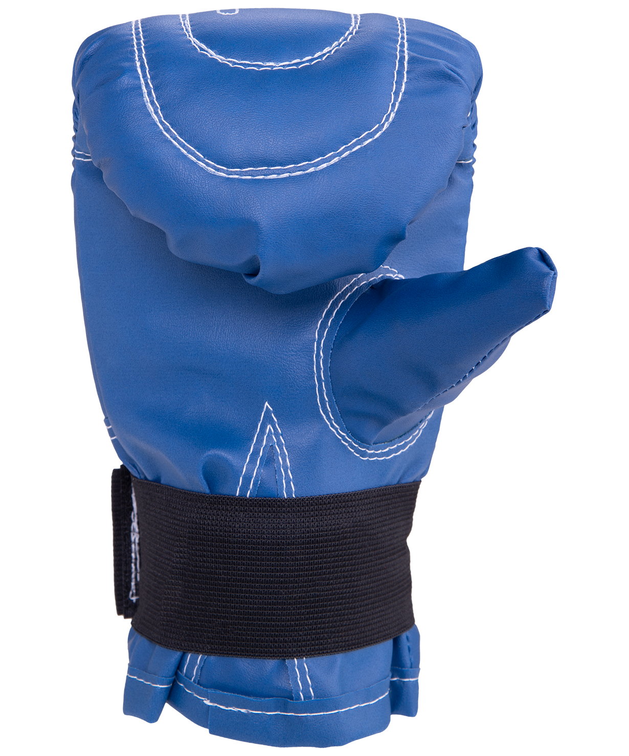 Перчатки снарядные, кожзам, синий, S