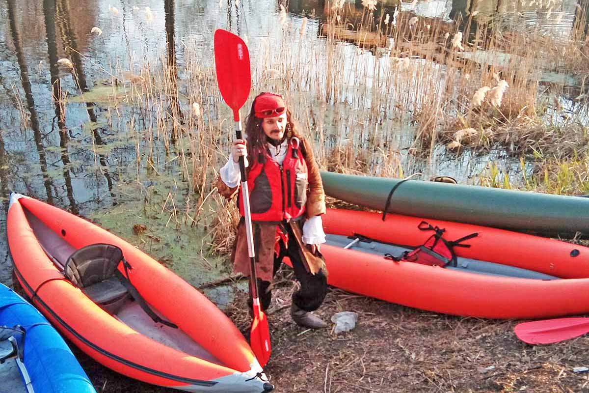 Весло для пакрафта пятисекционное RST Эко