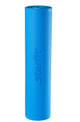 Коврик для йоги STARFIT FM-102 PVC 173x61x0,6 см, с рисунком, синий 1/16