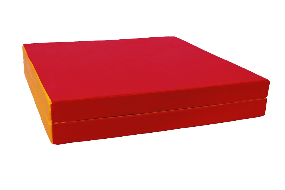 Мат № 8 (100 х 200 х 10) складной 1 сложение красно/жёлтый