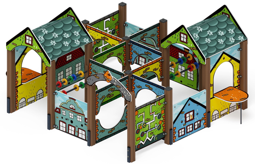 Лабиринт КУБИК 4 (Город) игровая форма МФ 20.01.04-01