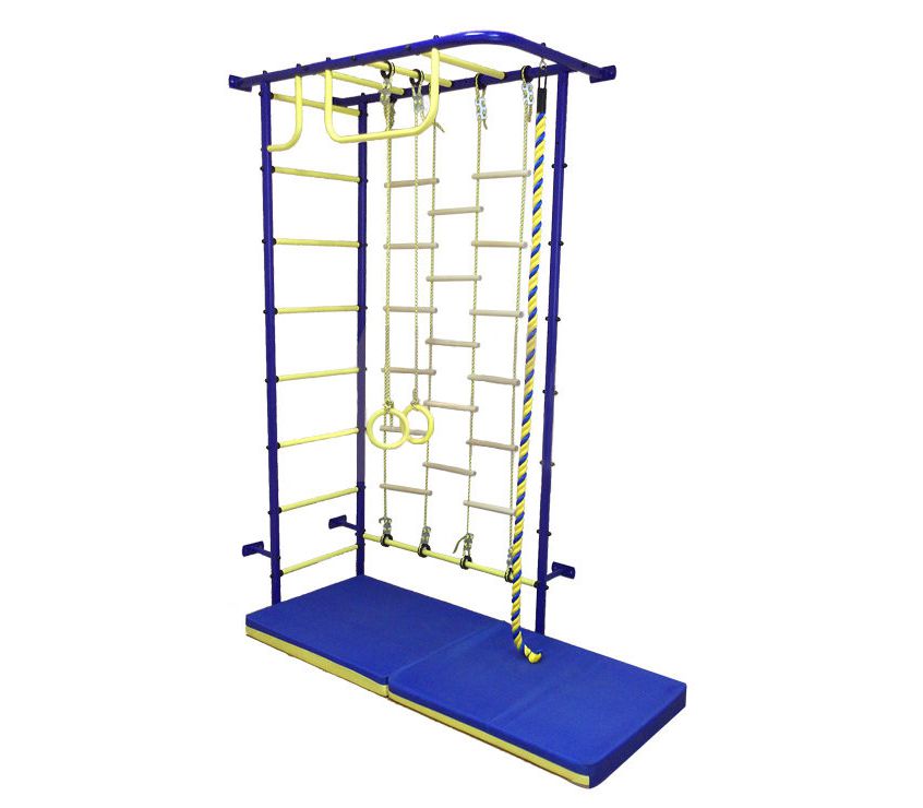 Детский спортивный комплекс Пионер 8Л пурпурно/жёлтый