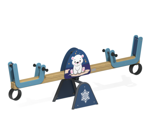 Качалка-балансир для детской площадки Мишка КБ-30.1