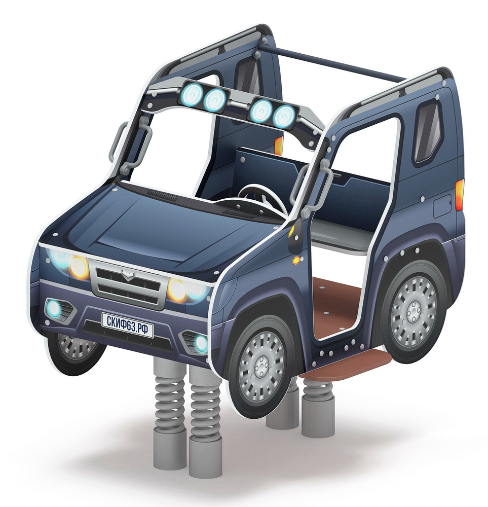 ДЖИП МЕТАЛЛИК качалка на пружине ИО 23.03.05-13