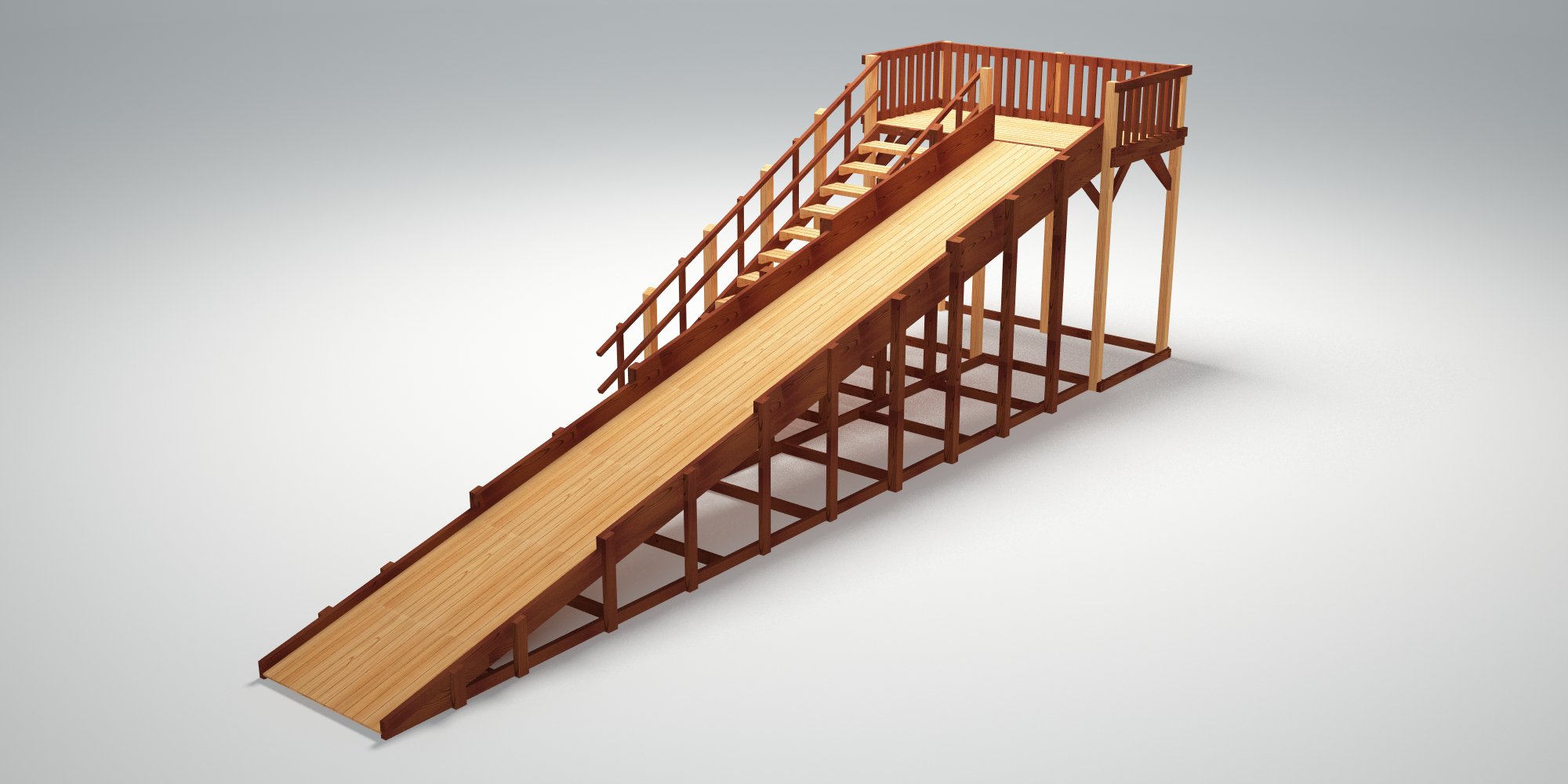 Зимняя горка ЗИМА 8 Савушка (скат 9 м)