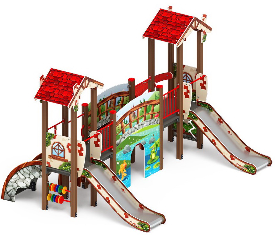 В ГОСТЯХ У СКАЗКИ детский игровой комплекс ДИК 1.05.01-С (H=900)