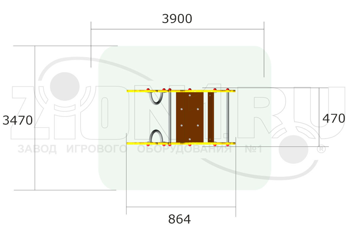 Качалка на пружине ZION Лошадка У1 (КЧ078)