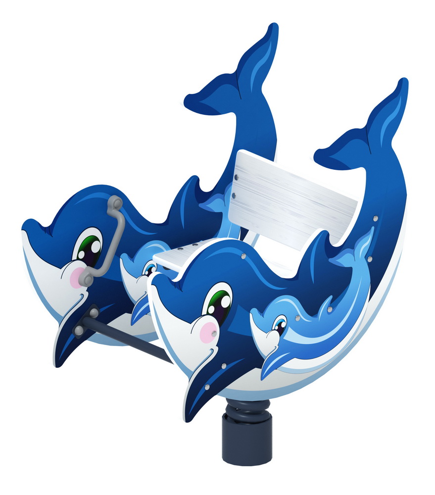 ДЕЛЬФИНЧИК качалка на пружине ИО 22.17.02