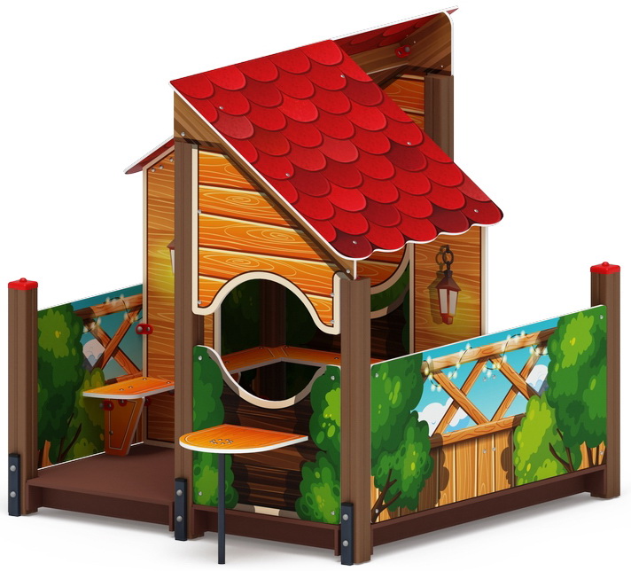 ТЕРЕМОК-БЕСЕДКА для детской площадки МФ 10.07.01-01