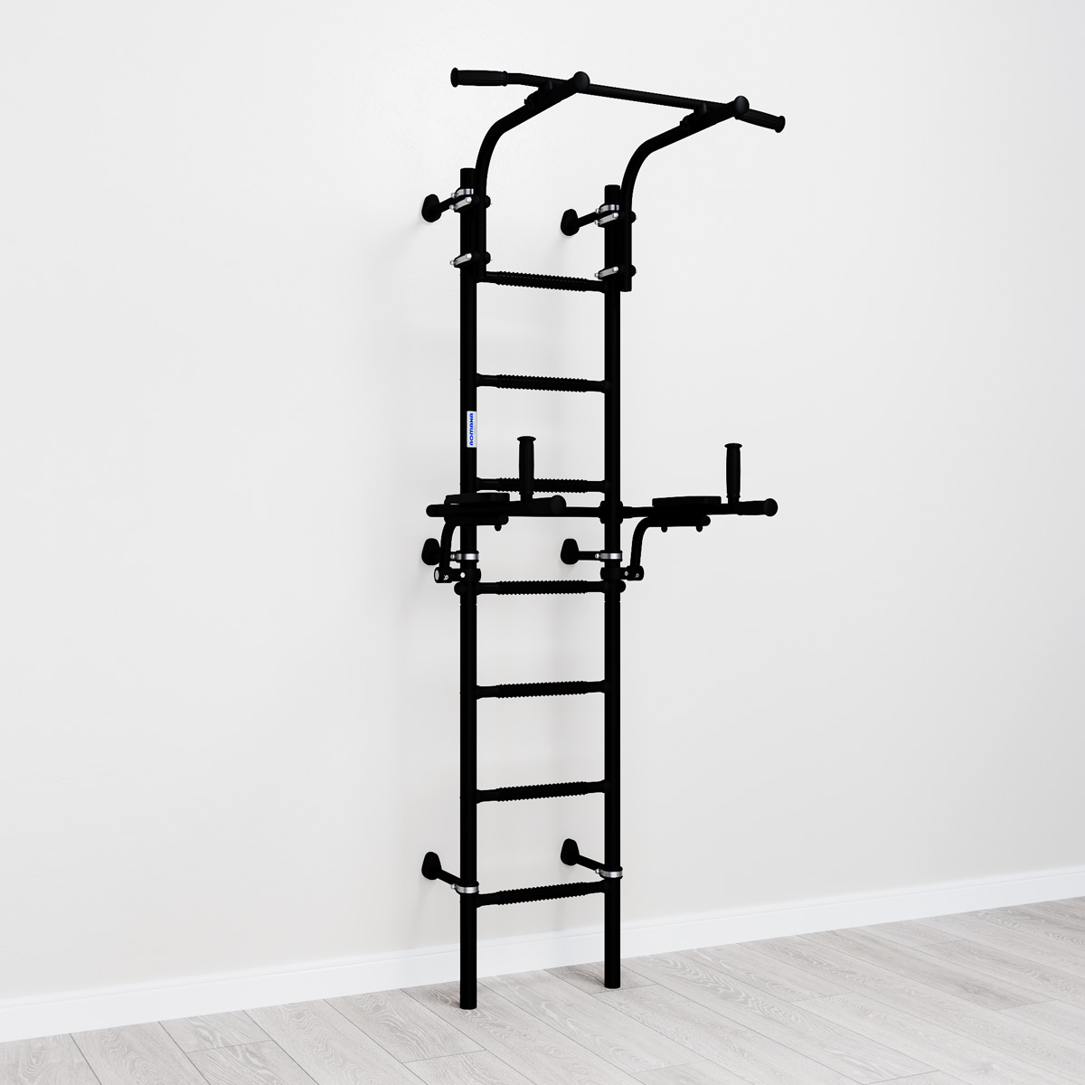 Шведская стенка с брусьями S10 Romana (01.21.7.06.410.04.00-02) черный матовый