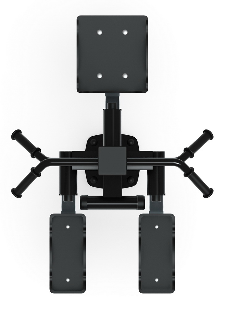 Тренажер уличный ХИПС + МАЯТНИК (серый) СТ 024-13.П