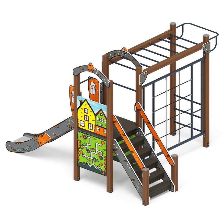 ИГРАЙТЕ С НАМИ (Город) детский игровой комплекс ДИК 2.01.1.05-01 (H=1200)