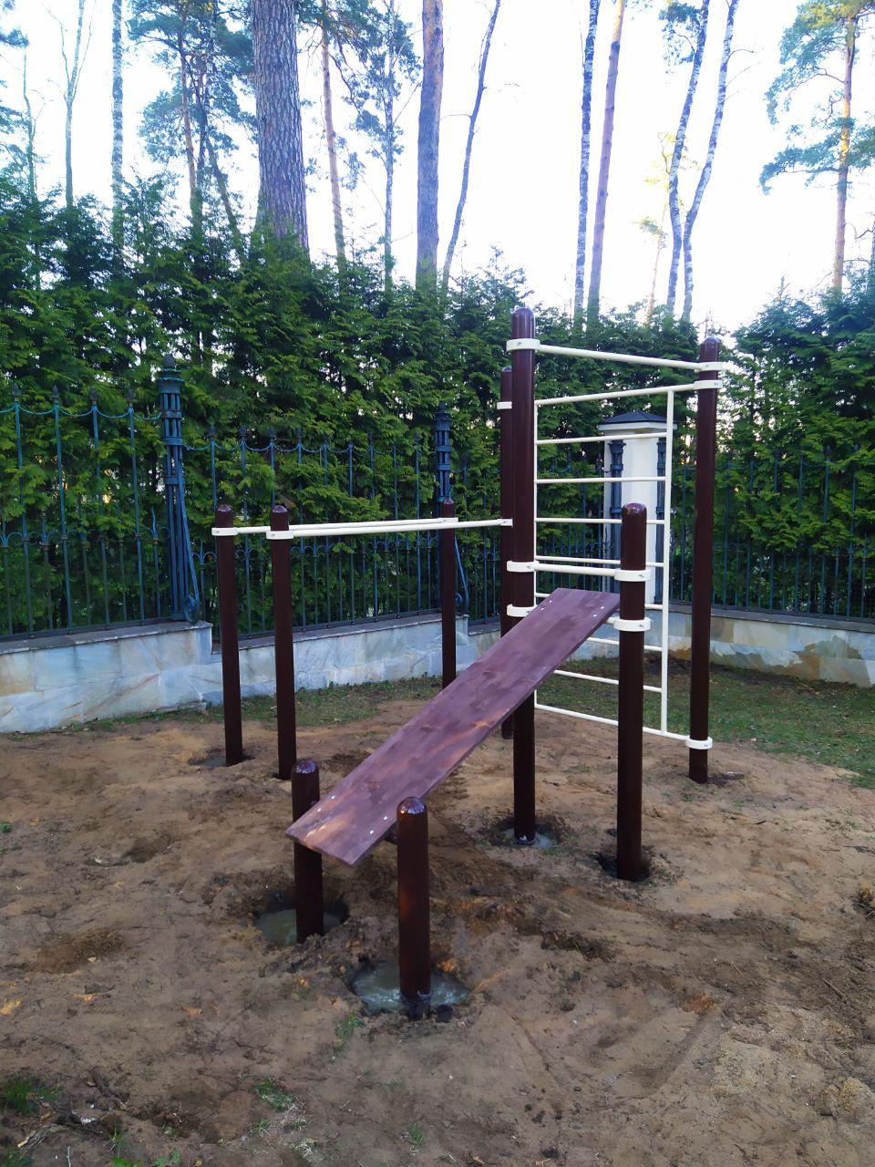 Комплекс турник, брусья, скамья для пресса, шведская стенка  Air-Gym YSK60