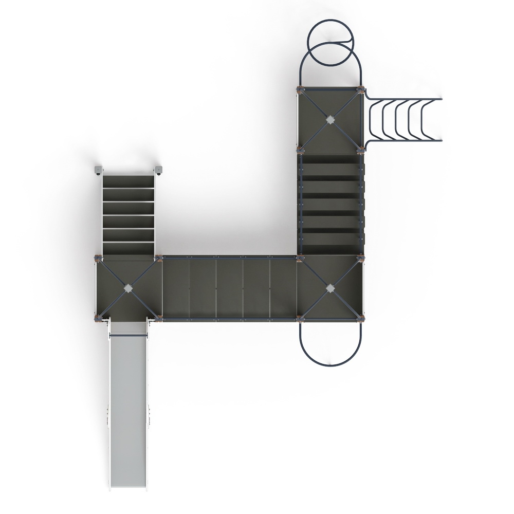 НАВИНА (Геометрия) детский игровой комплекс ДИК 2.09.06-02 (H=1500)