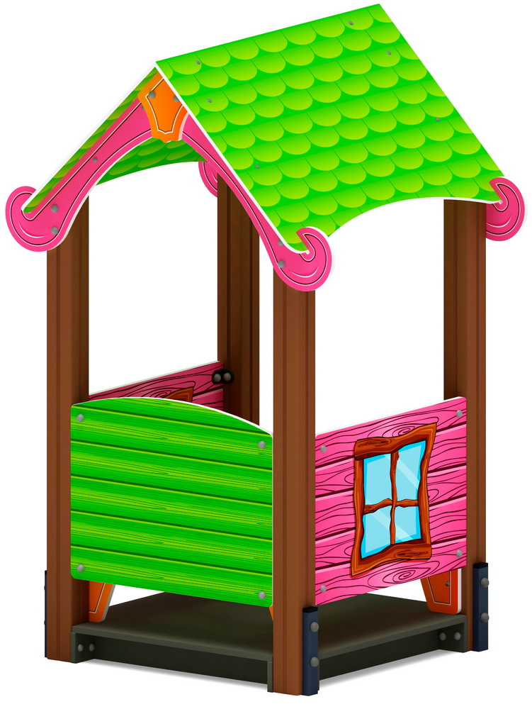 Домик малый ЛУКОМОРЬЕ для детской площадки МФ 10.25.02-01