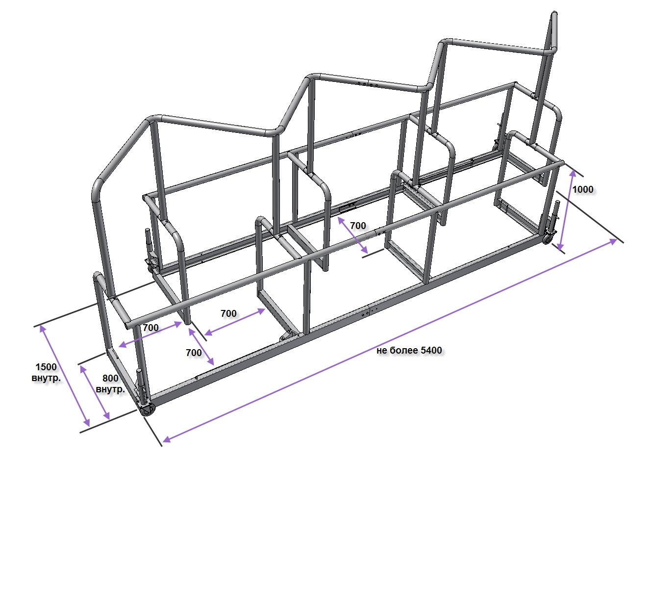 Мобильная полоса препятствий (разрушенная лестница, лабиринт, подвижная лестница и туннель)