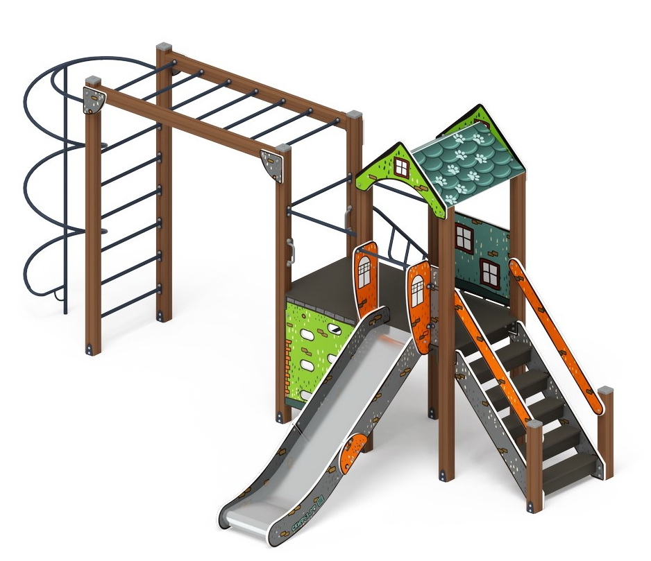 ИГРАЙТЕ С НАМИ (Город) детский игровой комплекс ДИК 2.01.1.08-01 (H=1200)