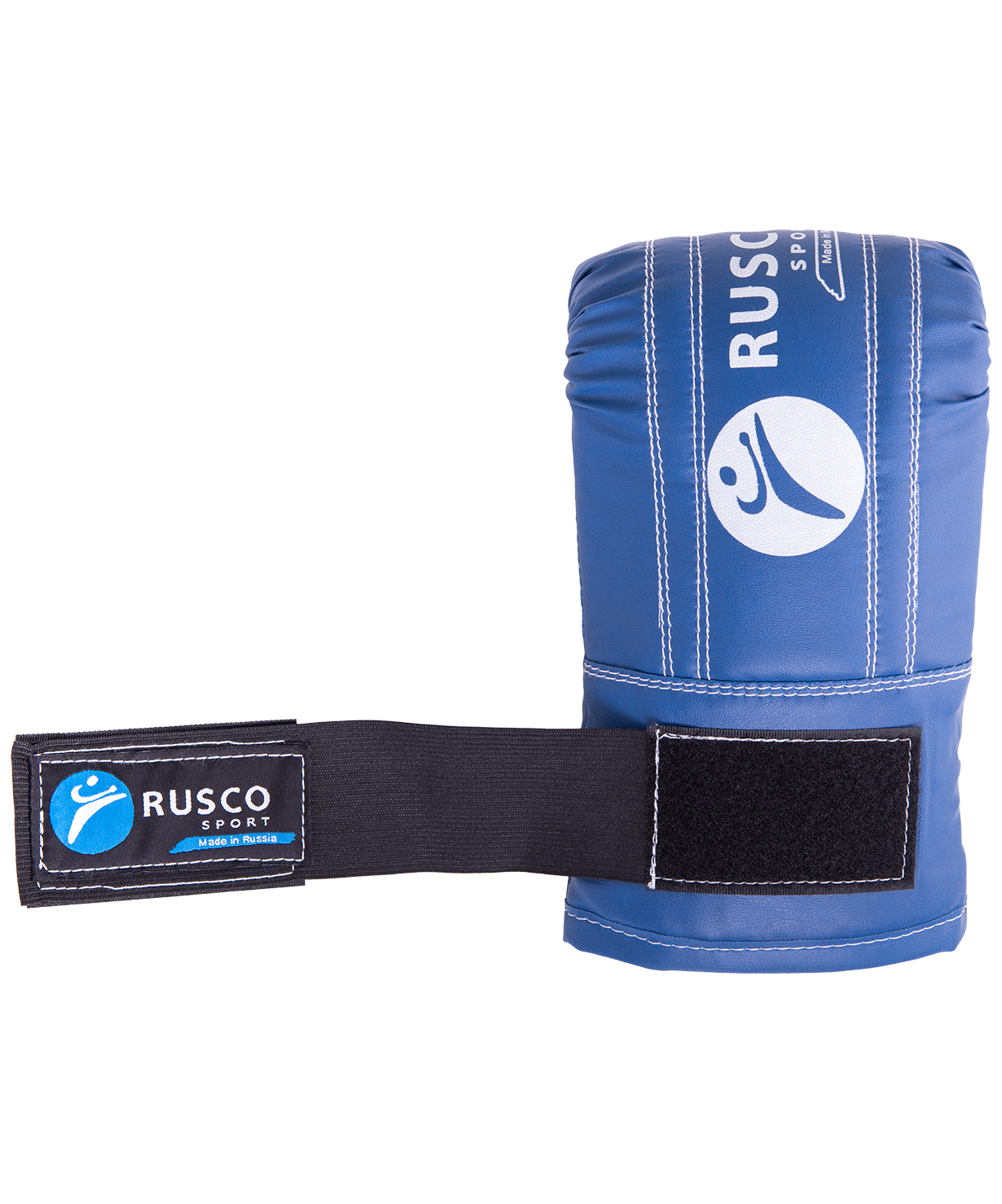 Перчатки снарядные, кожзам, синий, S