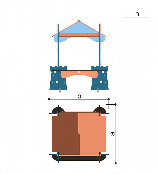 Игровой домик Romana 115.67.00