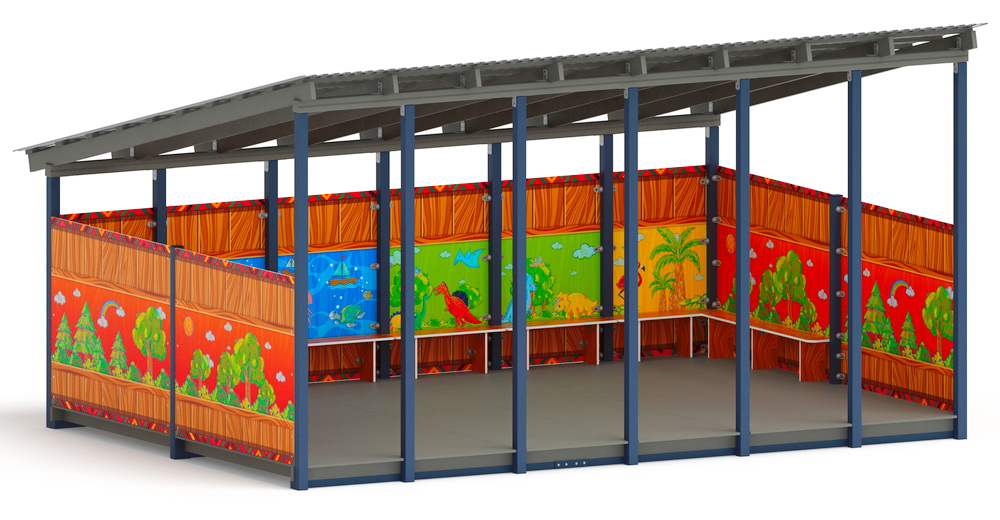 Теневой навес (Карандаши) МФ 71.6.4-09