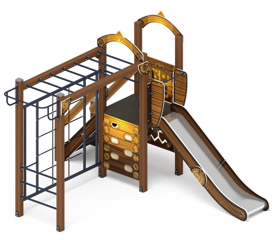 ИГРАЙТЕ С НАМИ (Эко) детский игровой комплекс ДИК 2.01.1.05-02 (Н=1200)