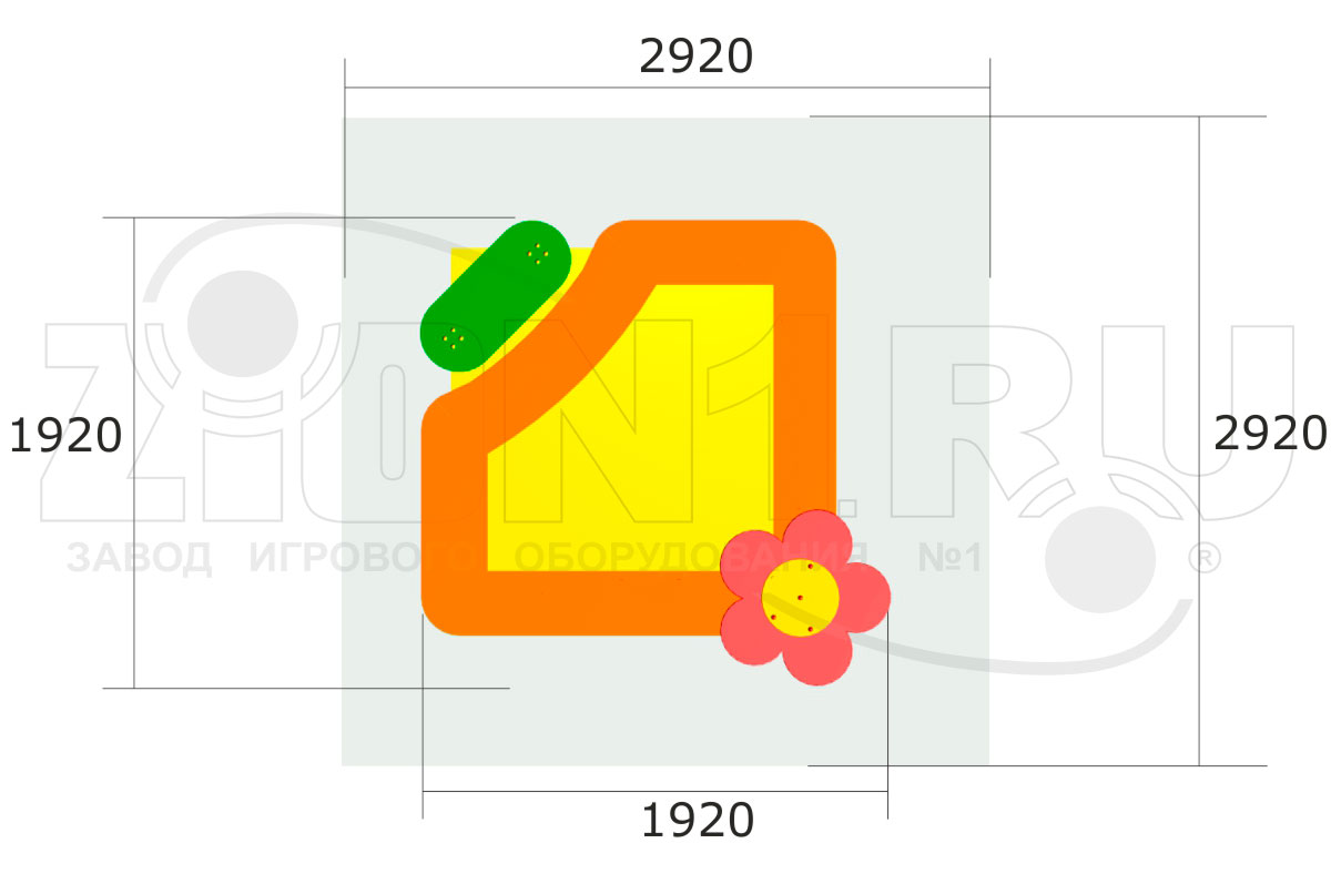Детская песочница ZION Фиалка (П022)