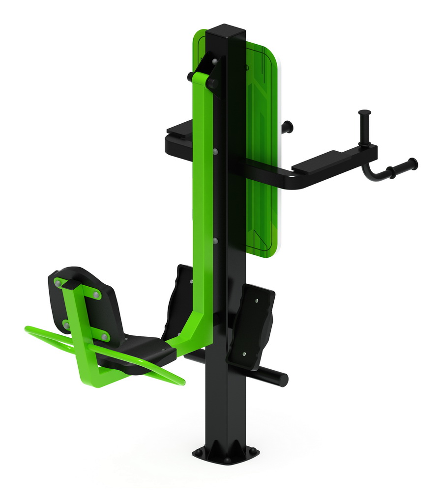 Тренажер уличный ХИПС + МАЯТНИК (зеленый) СТ 023-12