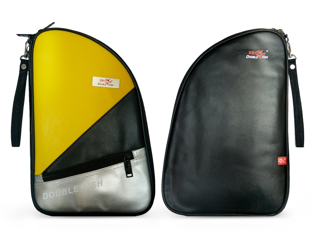 Чехол DOUBLE FISH для теннисной ракетки желтый