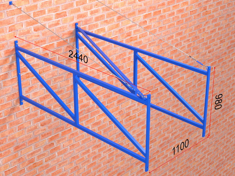 Ферма под игровой щит, выносы 2 / 2,5 / 3 / 3,2 м (01.502)