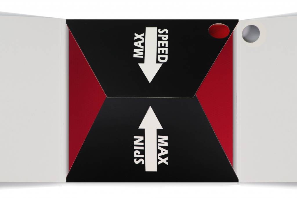 Накладка на ракетку для настольного тенниса GAMBLER Volt t hard 2,1 red