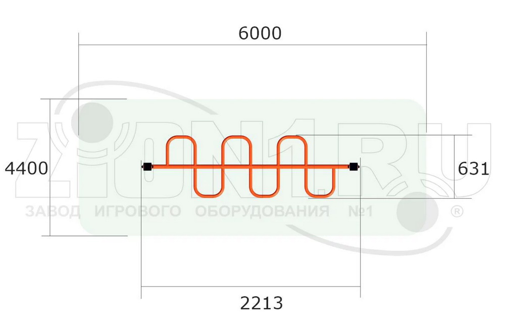 Рукоход ZION Змейка М1 (СЭ281)