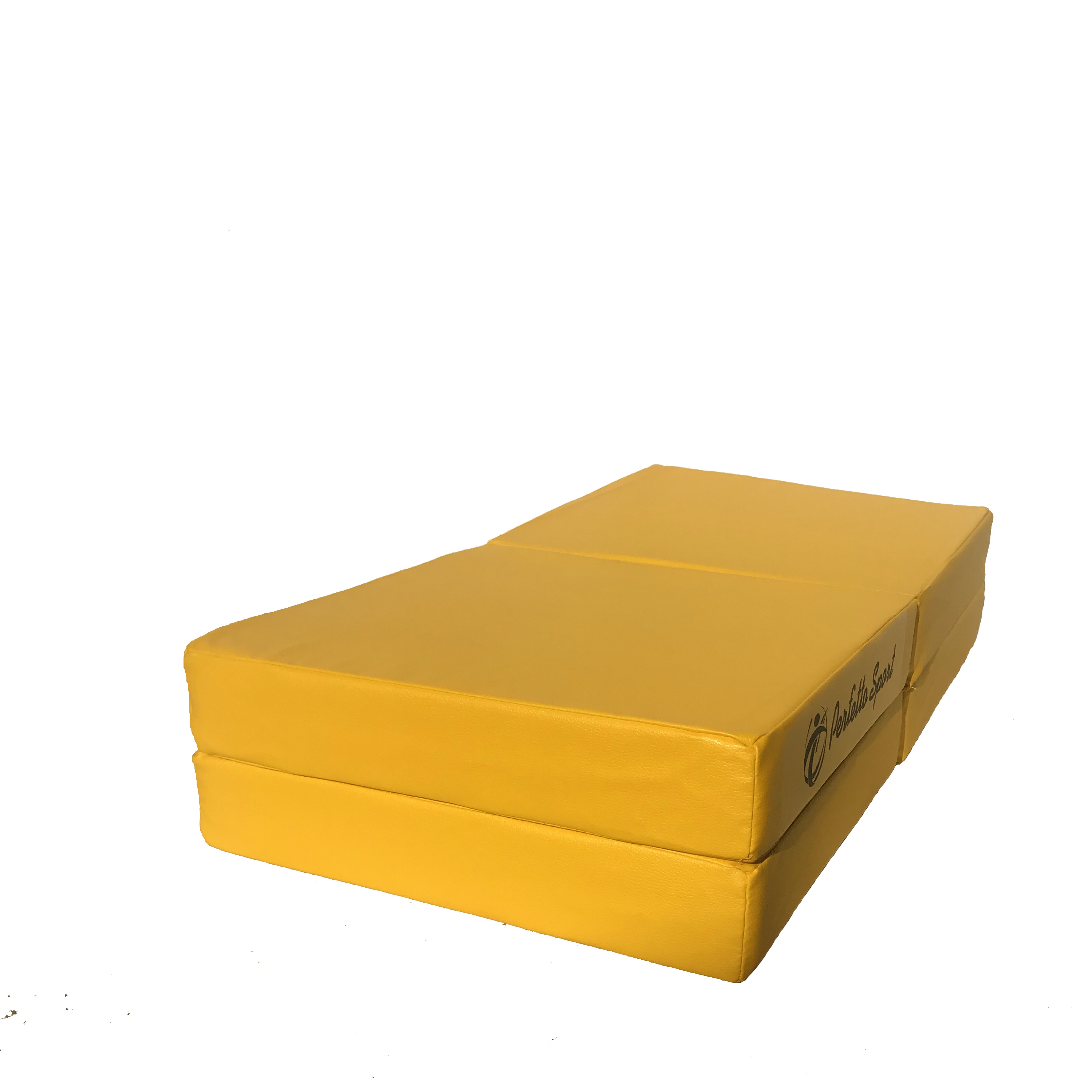 Мат № 11 (100 х 100 х 10) складной 4 сложения PERFETTO SPORT жёлтый