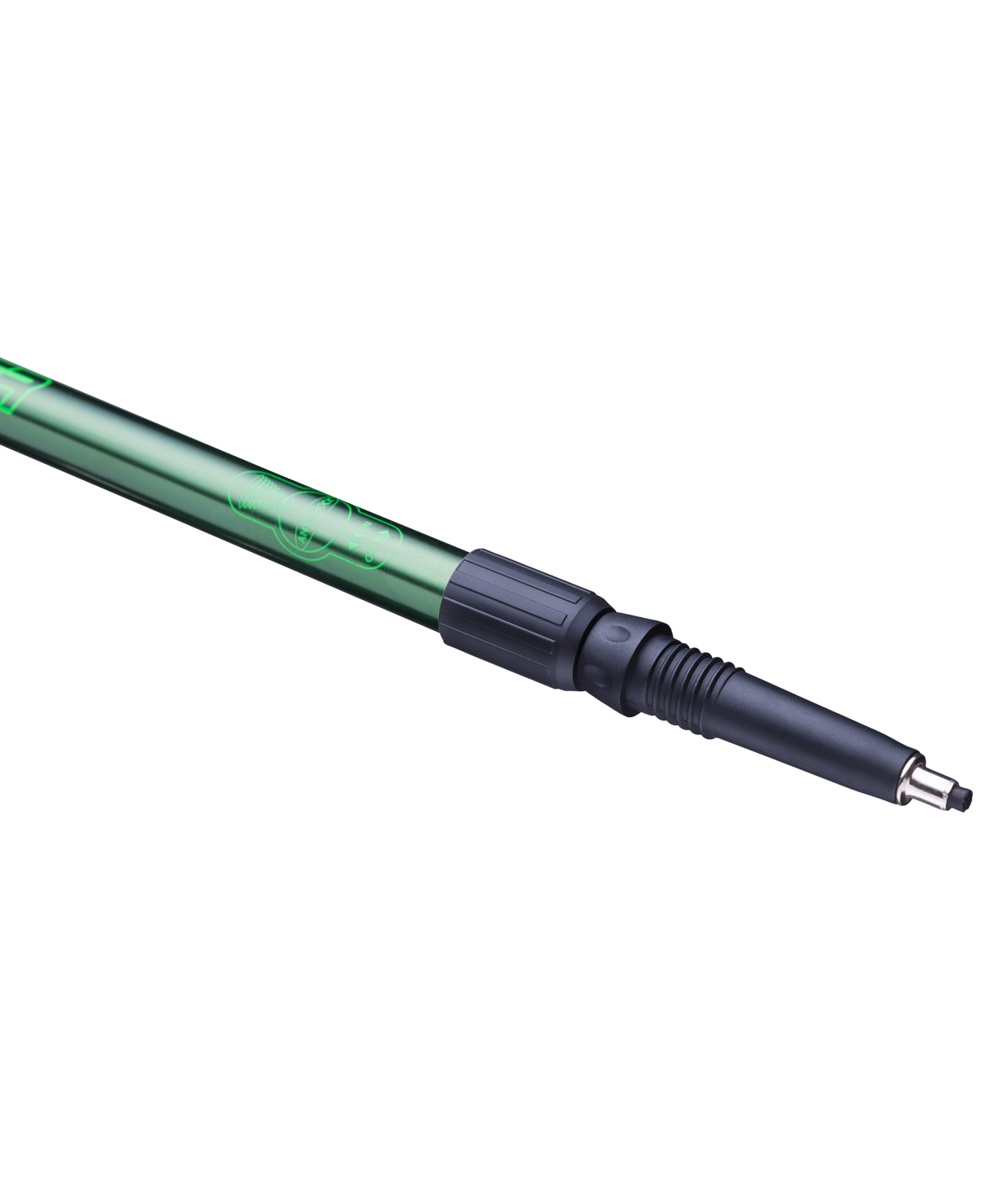 Палки для скандинавской ходьбы Longway, 77-135 см, 2-секционные, тёмно-зеленый/оранжевый