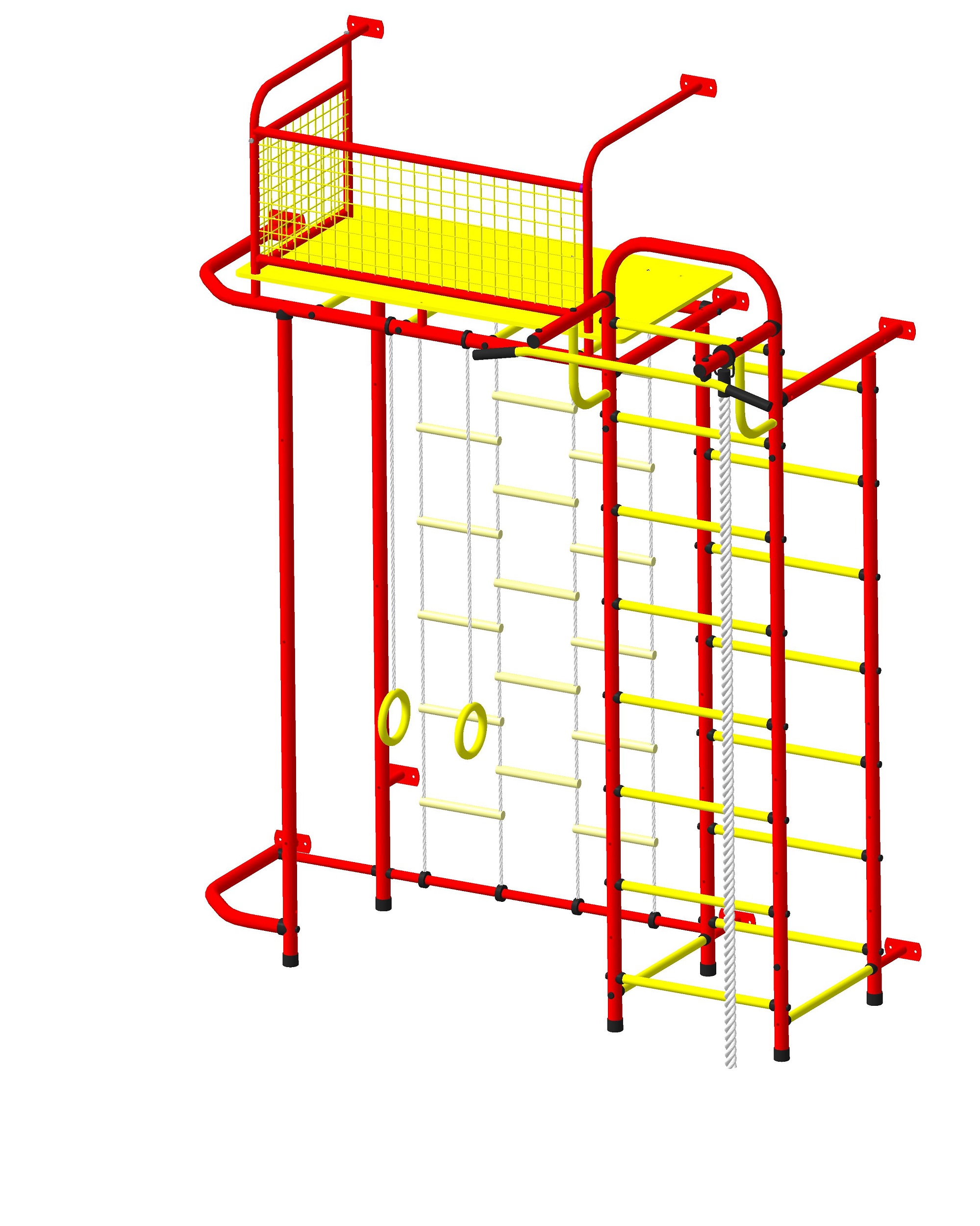 Спортивно-игровой комплекс Пионер С6ЛМ бело/серый