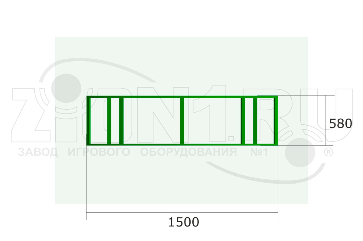 Пергола металлическая ZION М1 (СП104)