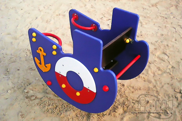 Качалка на пружине ZION Пароходик