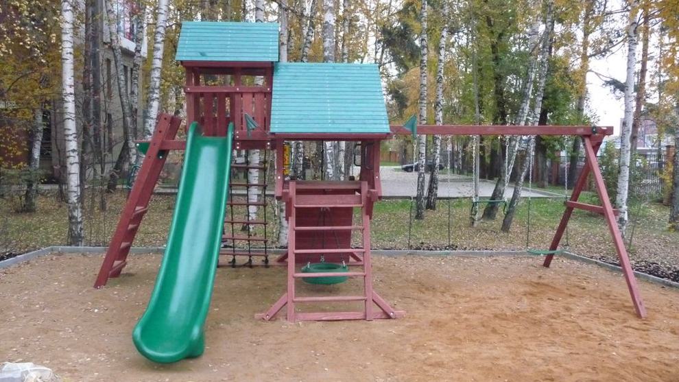 Детская деревянная игровая площадка КОРОЛЕВСТВО ДЕЛЮКС