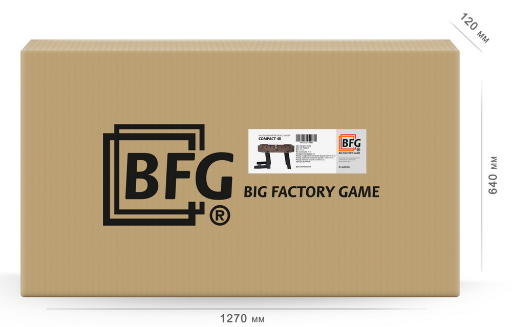Настольный футбол / кикер BFG Compact 48" / 4 фута (Анкор)