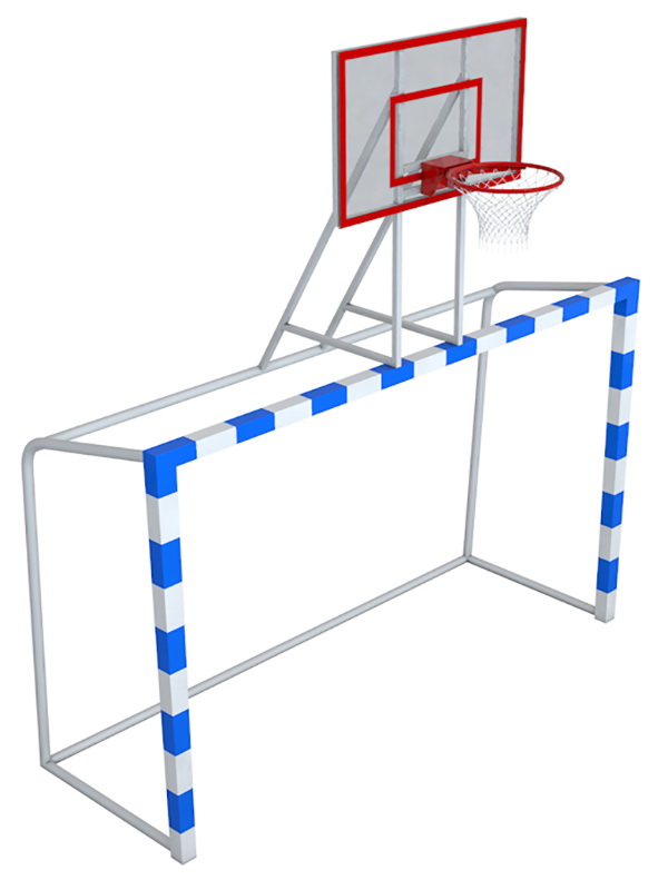 Ворота с баскетбольным щитом из оргстекла (7.102)